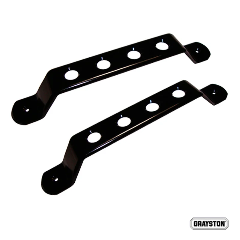 GRAYSTON Set universele Racing deurgrepen - zwart aluminium