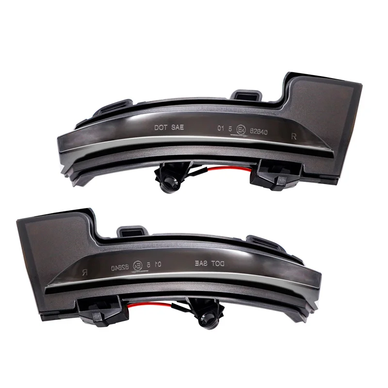 AutoStyle Set LED Zijspiegel-Knipperlichten passend voor Skoda Octavia III 2013-2020 & Volkswagen T-Roc 2017-2020 / T-Cross 2019- – Rookgrijs – incl. Dynamic Running Light