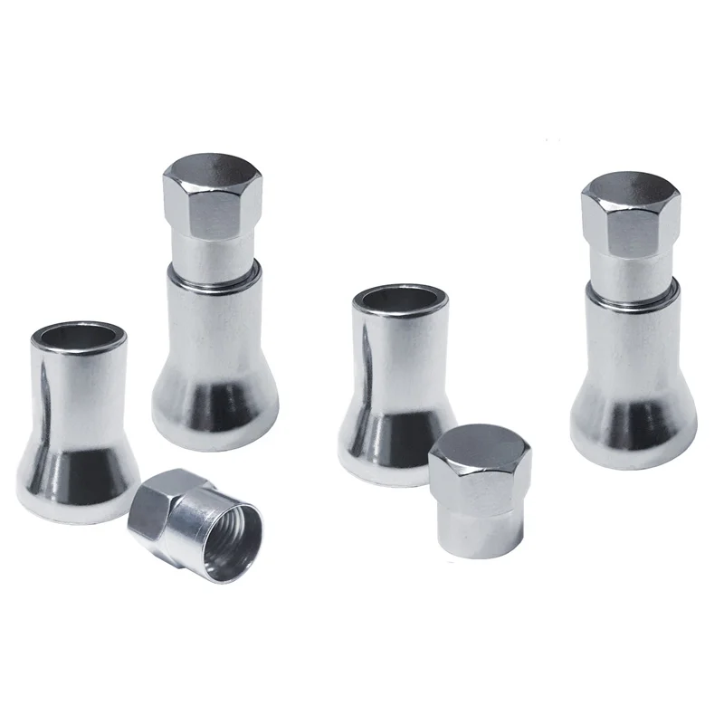 Simoni Racing Ventielkapjes Chrome - 2-delig - 4 stuks