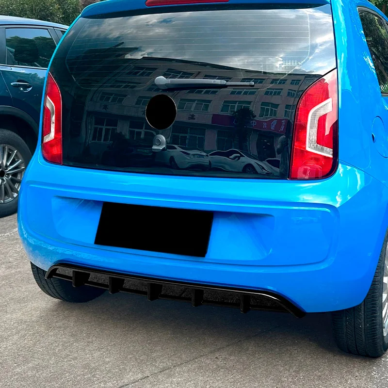 AutoStyle Achterbumperskirt (Blades/Diffusor) passend voor Volkswagen Up! 2011-2016 excl. Facelift (Glanzend Zwart ABS)