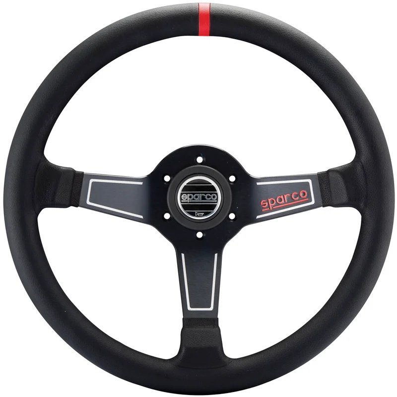 Sparco Universeel Sportstuur L575 - Zwart Leder - Diameter 350mm