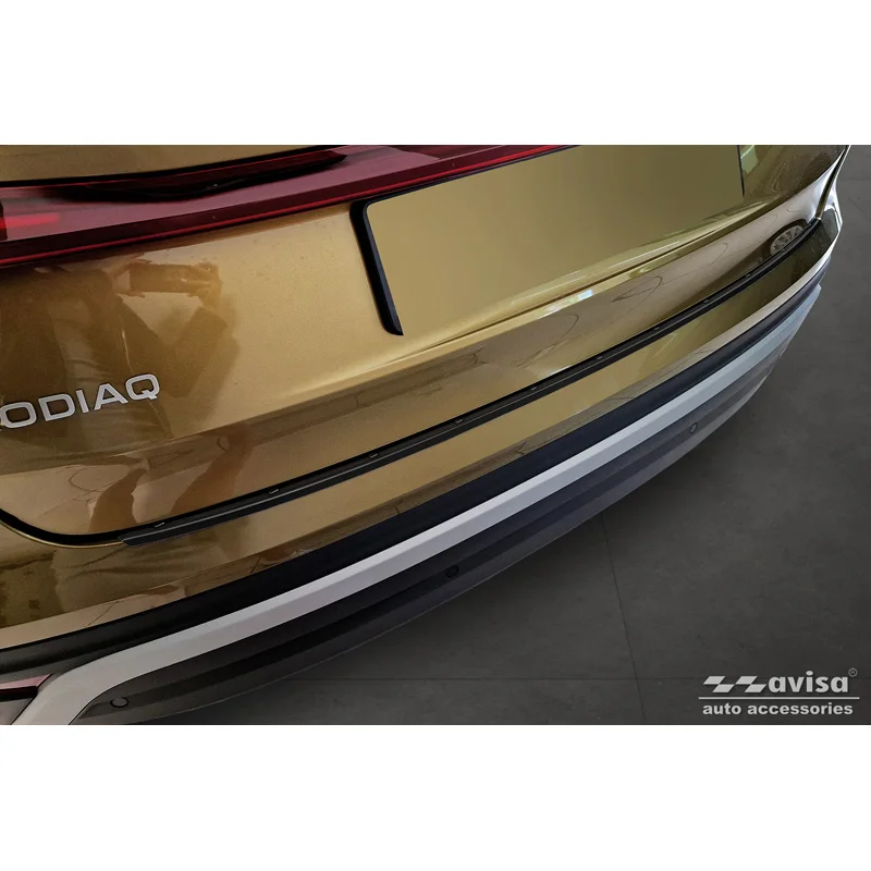 Avisa RVS Achterbumperprotector passend voor Skoda Kodiaq II (PS7) 2024- - Zwart