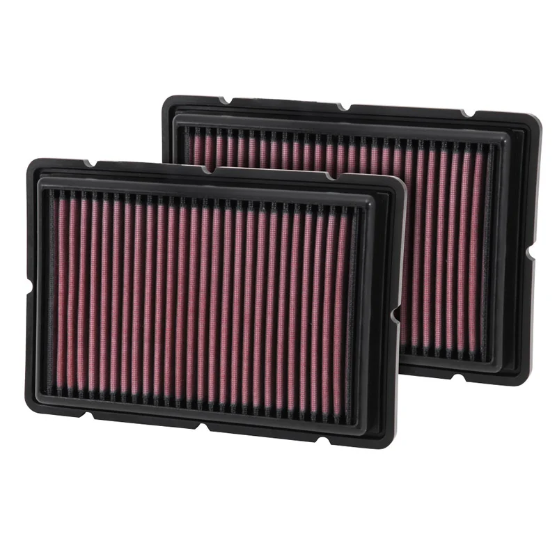 K&N vervangingsfilter passend voor Ferrari 360 3.6 1999-2005, F430 4.3 2005-2010 (Set van 2 stuks) (33-2494)