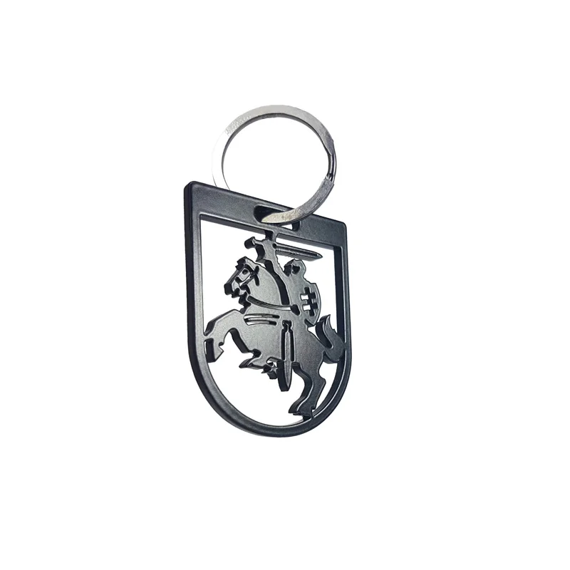 Avisa RVS sleutelhanger - 'Litouwen' (Zwart)