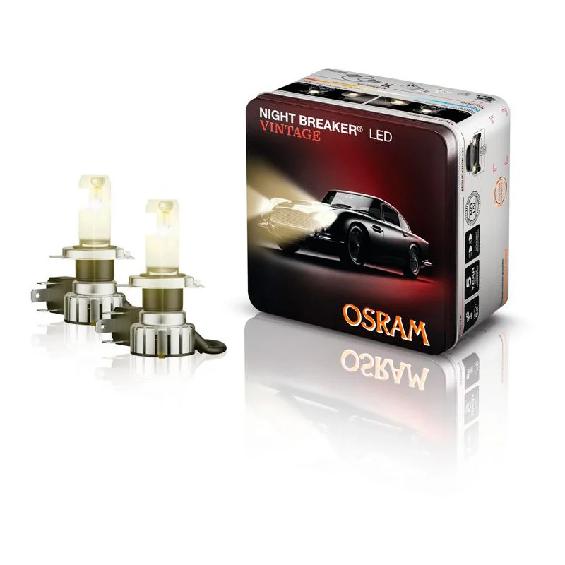 Osram Night Breaker LED-lampen Vintage – H4 – 12V/20-19W – set van 2 stuks