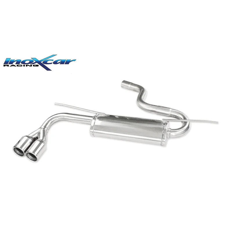 InoXcar 100% RVS Sportuitlaat passend voor Audi A3 (8V) Sportback 1.8 TFSI 180pk 2013- 2x80mm