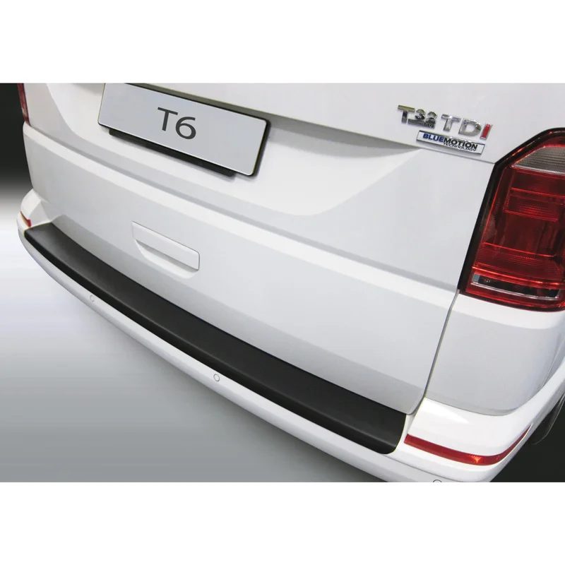 RGM ABS Achterbumper beschermlijst passend voor Volkswagen Transporter T6 Caravelle/Multivan 9/2015- met achterklep Zwart