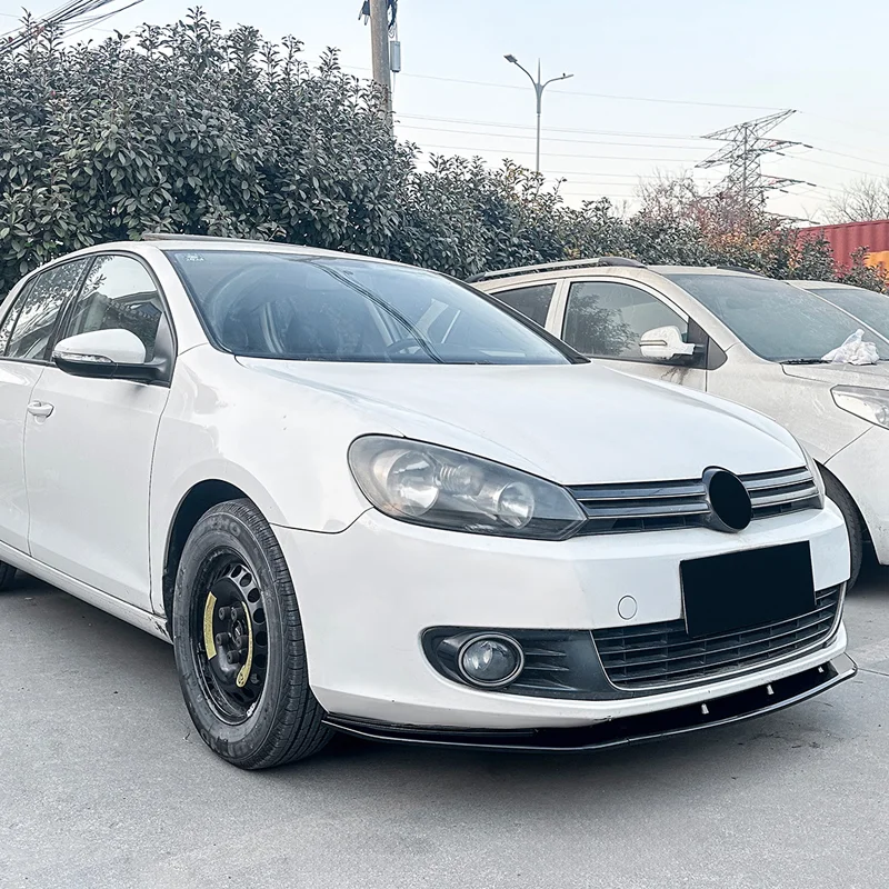 AutoStyle Voorspoilerlip passend voor Volkswagen Golf VI 2008-2012 excl. GTi/R (Glanzend Zwart ABS)