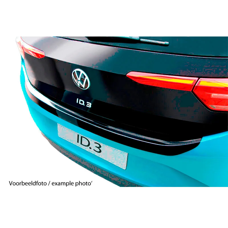 RGM ABS Achterbumper beschermlijst passend voor Volkswagen T-Cross Facelift 2024- Glanzend zwart