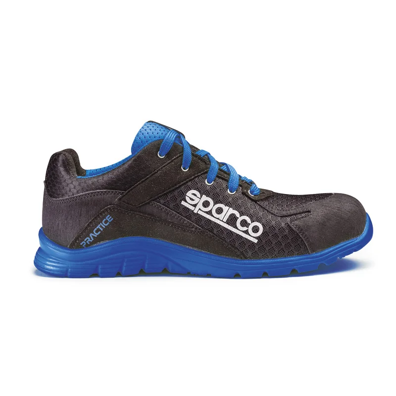 Sparco Lichtgewicht Werkschoenen Practice S1P Nelson Zwart/Blauw Maat 48