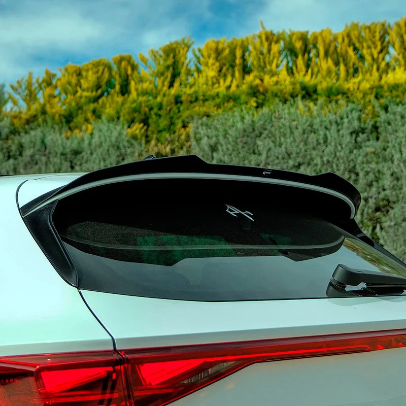 Oneway Dakspoiler (Cap) passend voor Seat Leon IV HB FR & Cupra Leon HB 2020- – Glanzend zwart