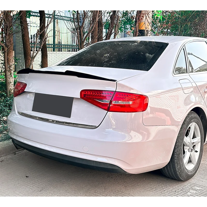AutoStyle Achterspoiler passend voor Audi A4 (B8) Sedan 2008-2015 (ABS Glanzend zwart)