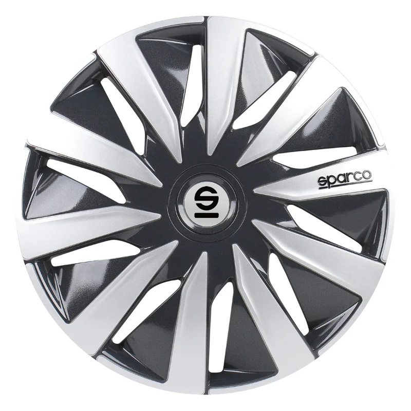 Sparco Wieldoppen Lazio - 14-inch - Grijs/Zilver - Set van 4 stuks