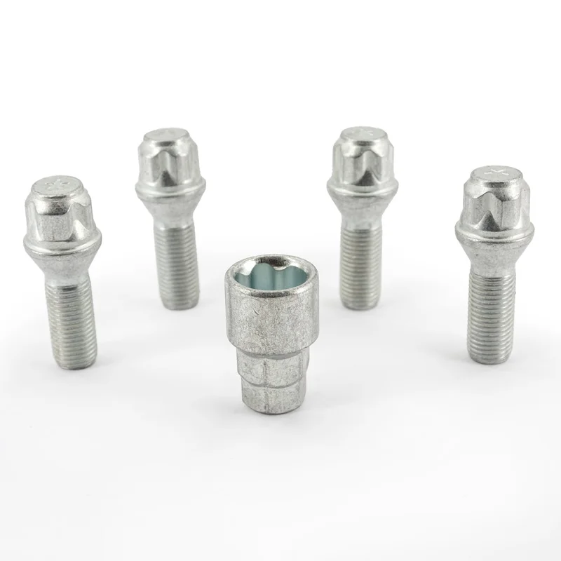 H&R Wielslotenset M14x1.50x31mm konisch – 4 slotbouten incl. adapter