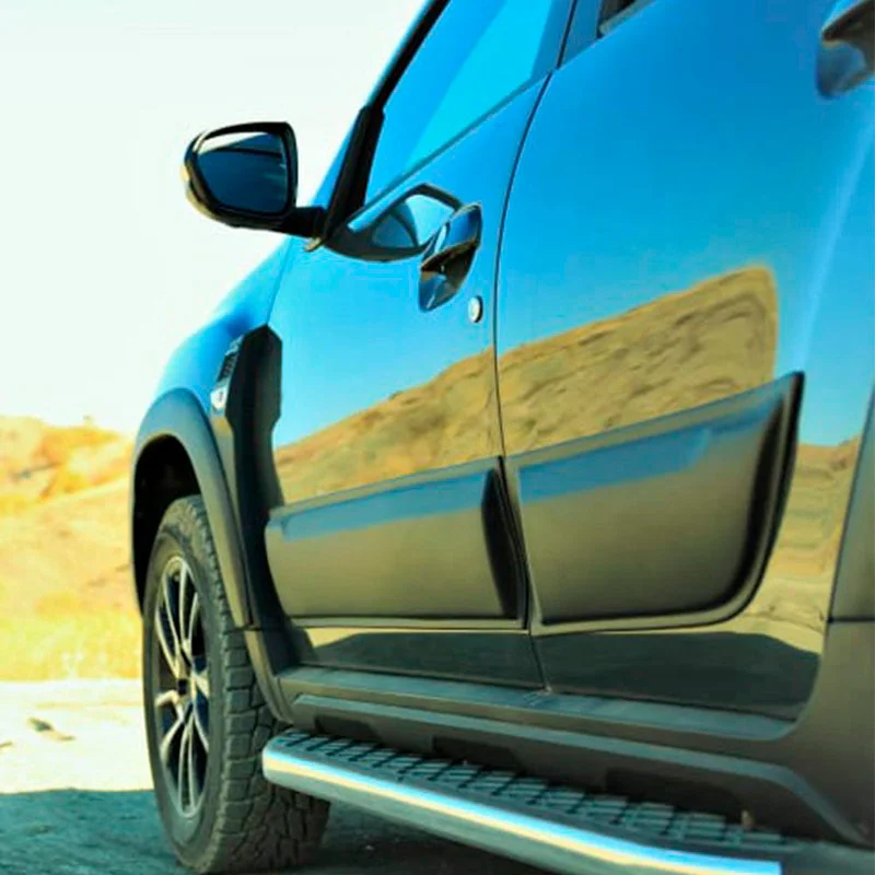 Oneway Set deurpanelen passend voor Dacia Duster II 2018-2024 - Matzwart
