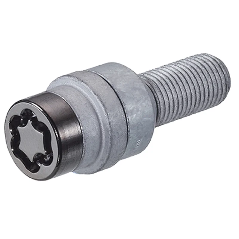 McGard Slotboutenset M14x1.50 Zwart - Bolkonisch R14 - Lengte 28.3mm (17mm kop)