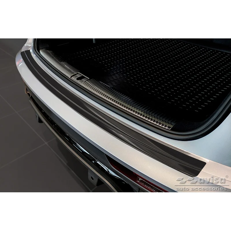 Avisa RVS Achterbumperprotector passend voor Audi Q5 Sportback 2020- incl. S-Line - Zwart