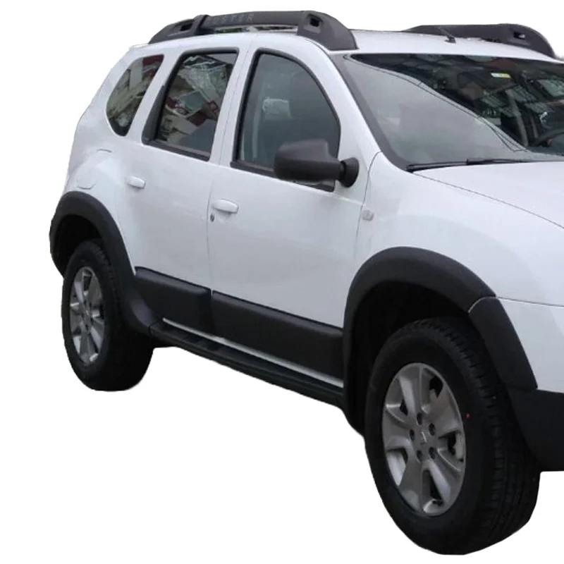 Oneway Set spatbordverbreders (Trims) passend voor Dacia Duster I 2010-2017 - Matzwart