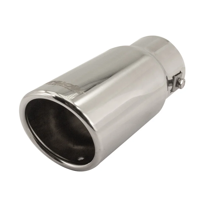 Simoni Racing Uitlaatsierstuk Rond/Schuin RVS - Ø76xL180mm - Montage ->37-63mm