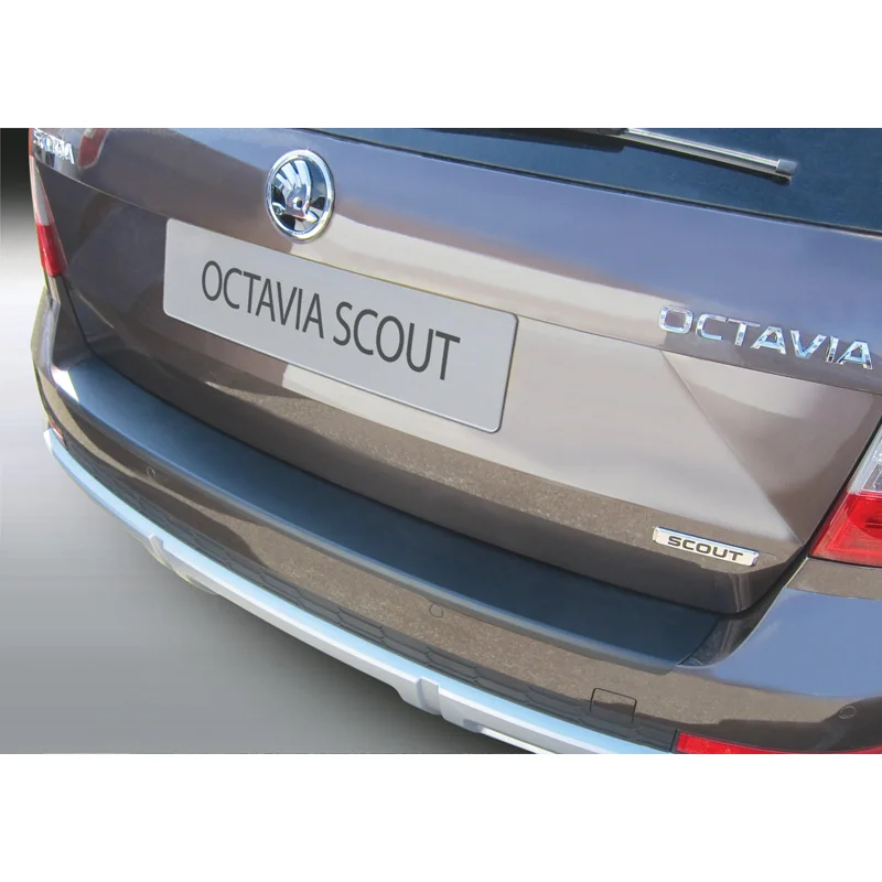 RGM ABS Achterbumper beschermlijst passend voor Skoda Octavia Scout Kombi 6/2013-4/2017 Zwart
