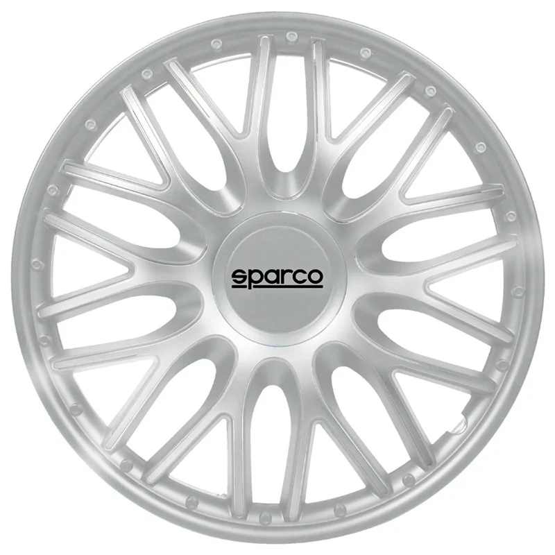 Sparco Wieldoppen Roma - 14-inch - Zilver - Set van 4 stuks