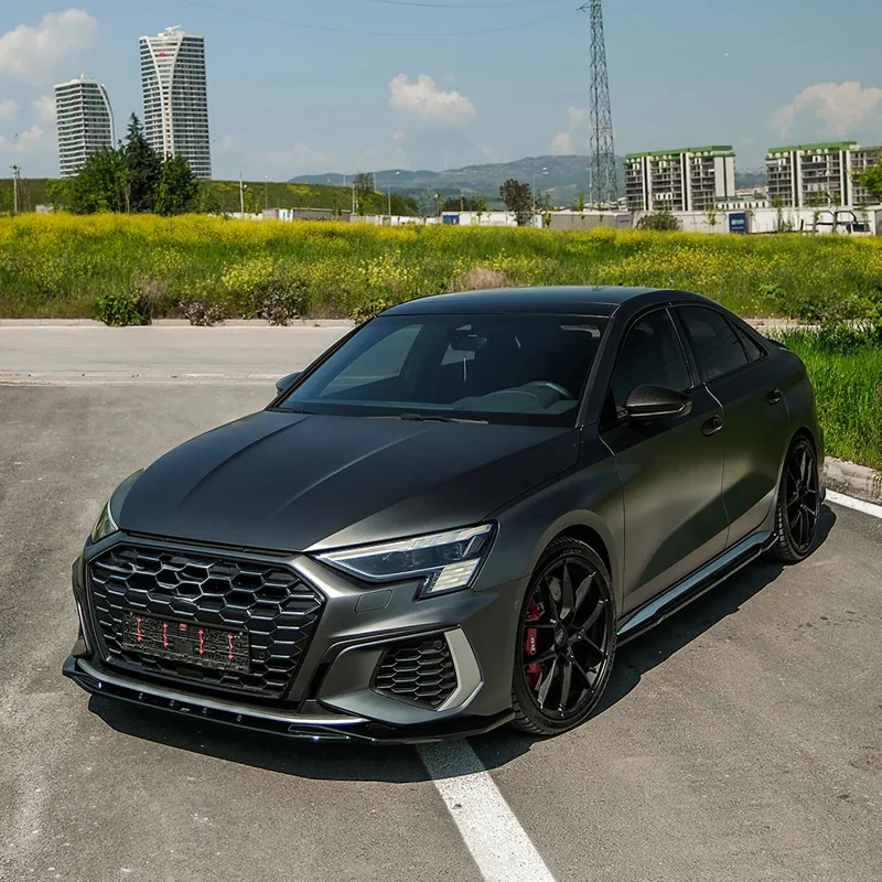 Oneway Complete bodykit passend voor Audi A3 8Y Sedan S3/S-Line 2020-2024 – Glanzend zwart