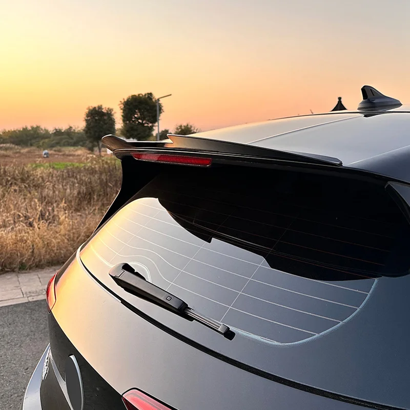 AutoStyle Dakspoiler (Spoiler Cap) passend voor Volkswagen ID.3 2020- & Cupra Born 2021- (ABS Glanzend zwart)