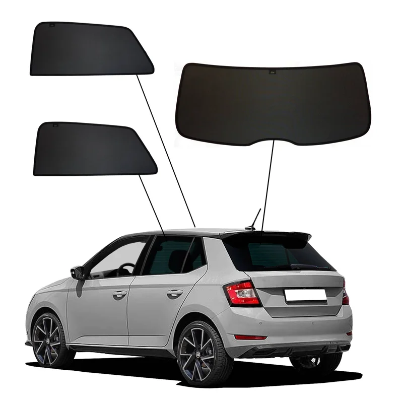 SunClip Zicht- & Zonwering passend voor Skoda Fabia III (NJ3) HB 5-deurs 2014-2021