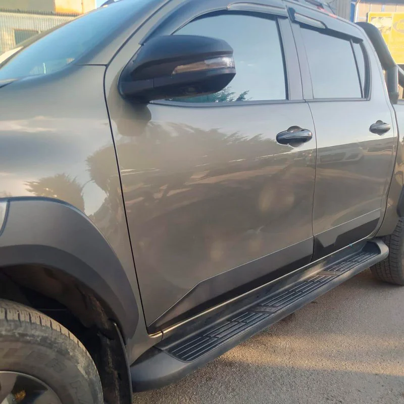 Oneway Set deurpanelen passend voor Toyota Hilux 8e Gen. 2015- - Versie 2 - Matzwart