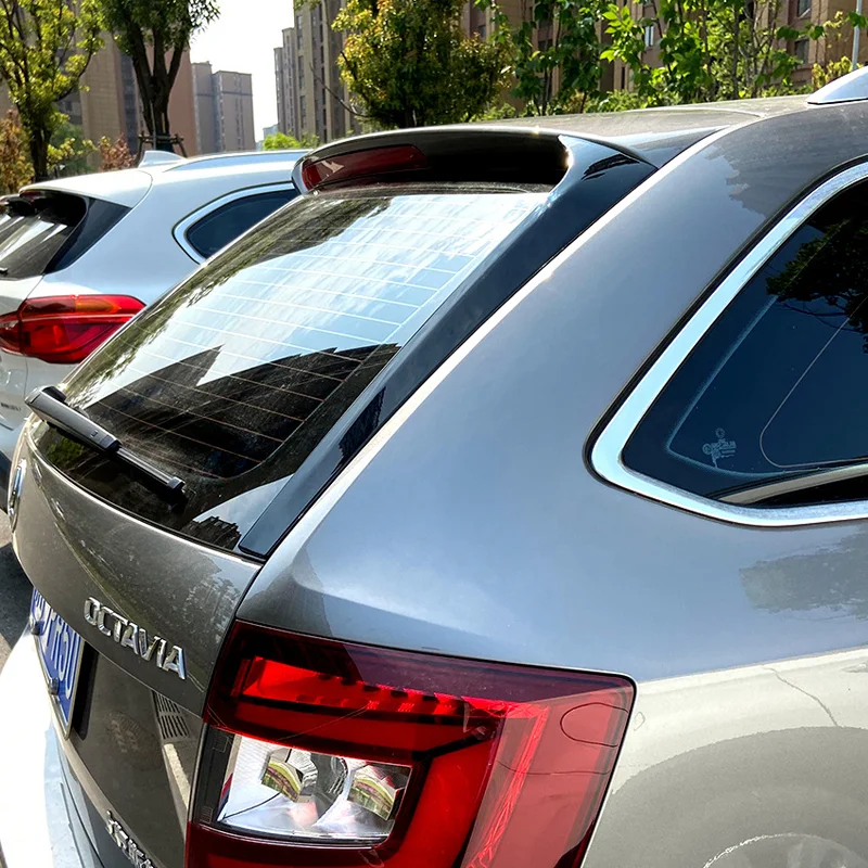 AutoStyle Set achterruit side-spoilers passend voor Skoda Octavia III Kombi 2013-2020 excl. RS (ABS Glanzend zwart)