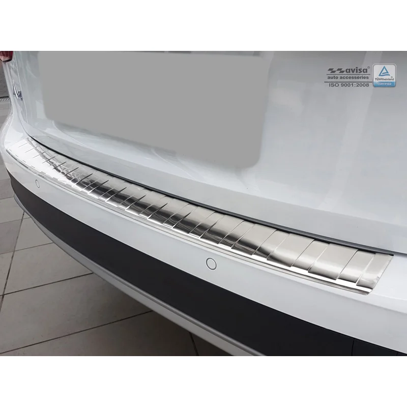 Avisa RVS Achterbumperprotector passend voor Audi A4 B9 Allroad 2015-2019 & FL 2019- - Zilver
