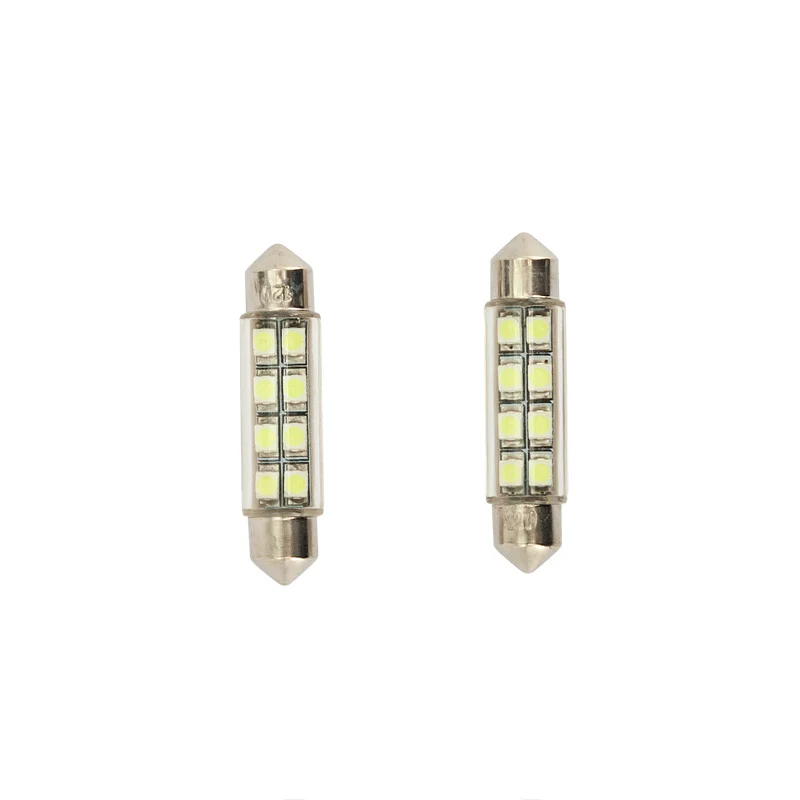 AutoStyle 8Q LED/SMD Festoon Lampen Wit 42x10mm Set a 2 stuks
