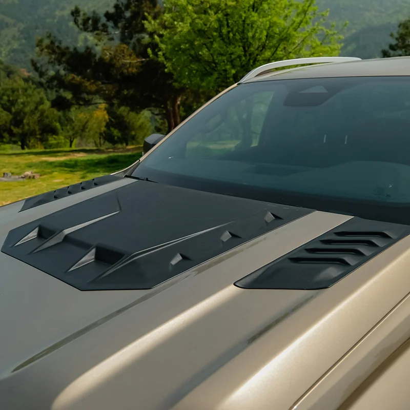 Oneway Motorkapluchtinlaat (Scoop) passend voor Volkswagen Amarok MK2 2022- – Matzwart