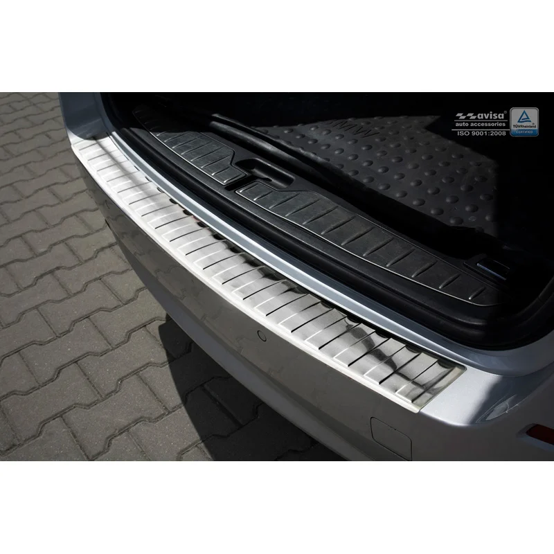 Avisa RVS Achterbumperprotector passend voor BMW 5-Serie F11 Touring 2010-2017 - Zilver