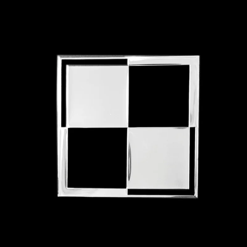 Avisa Nikkel Sticker 'Chequer' - 50x50mm