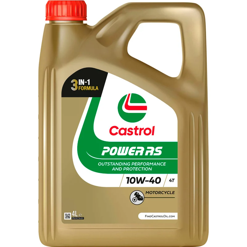 Castrol Motorolie Power RS 4T (4-takt) 10W-40 4-liter