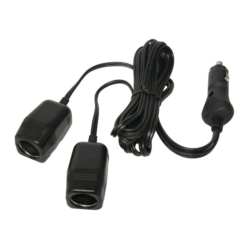 Carpoint Dubbele Contactdoos Sigarettenaansteker met 2m Kabel 12V 8A