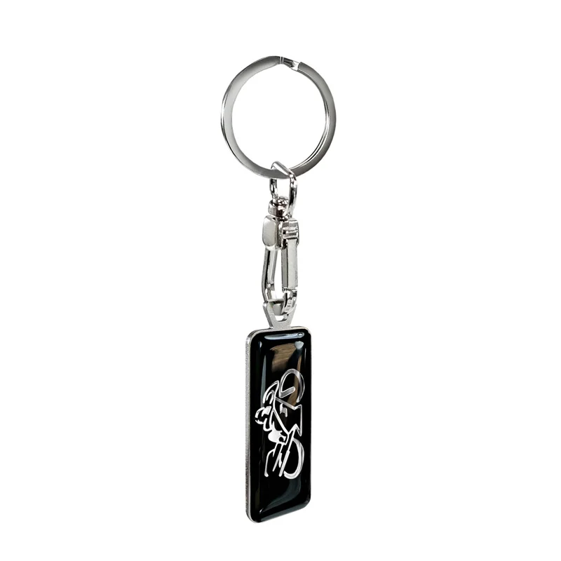 Avisa RVS sleutelhanger - 'Moto' Zwart