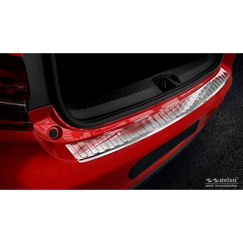 Avisa RVS Achterbumperprotector passend voor Renault Clio E HB 5-deurs 2019- Incl. Facelift - Zilver