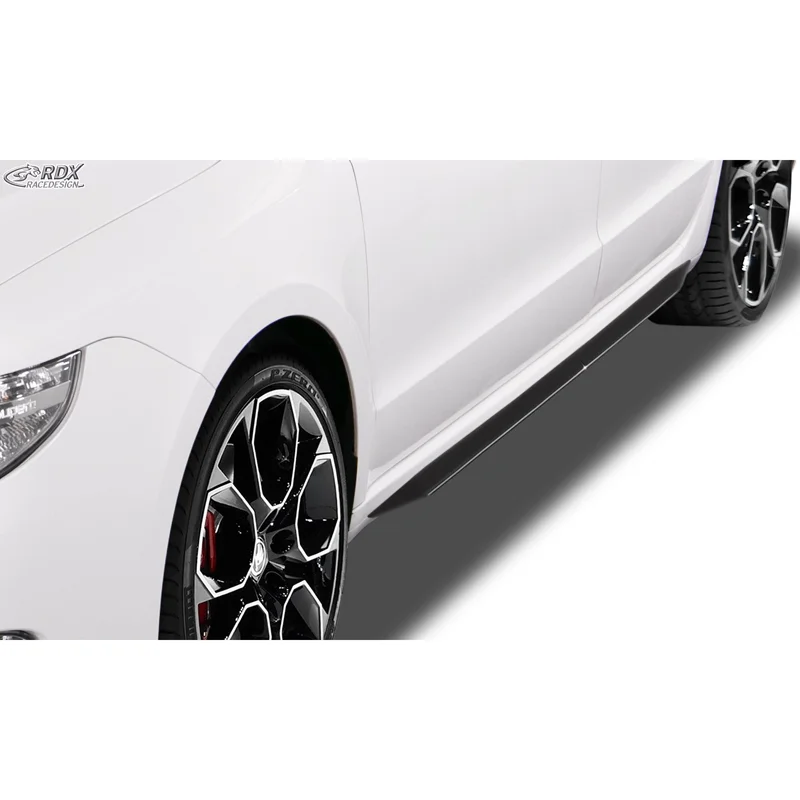 RDX Sideskirts ‘Slim’ passend voor Skoda Superb II (3T) 2008-2015 (ABS zwart glanzend)