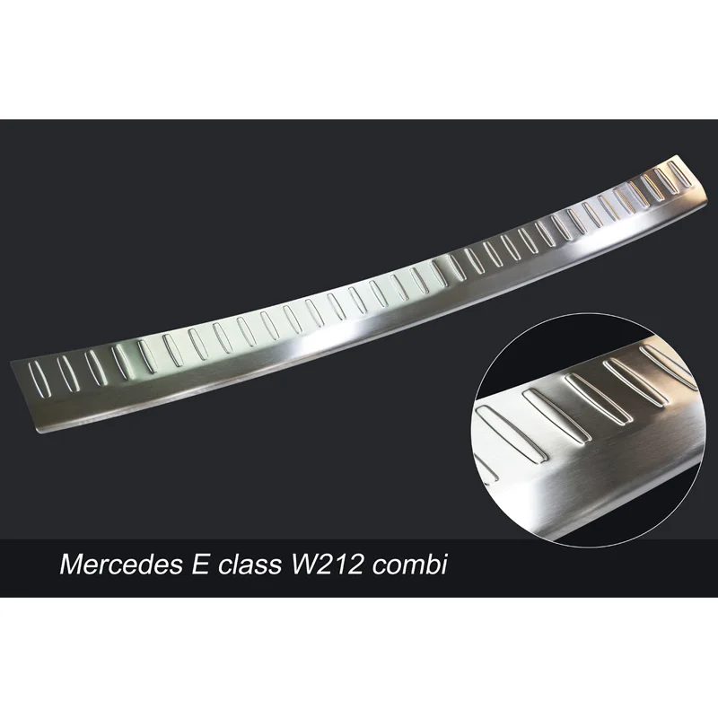 Avisa RVS Achterbumperprotector passend voor Mercedes E-Klasse W212 Kombi 2013-2016 (excl. AMG-Line) - Zilver