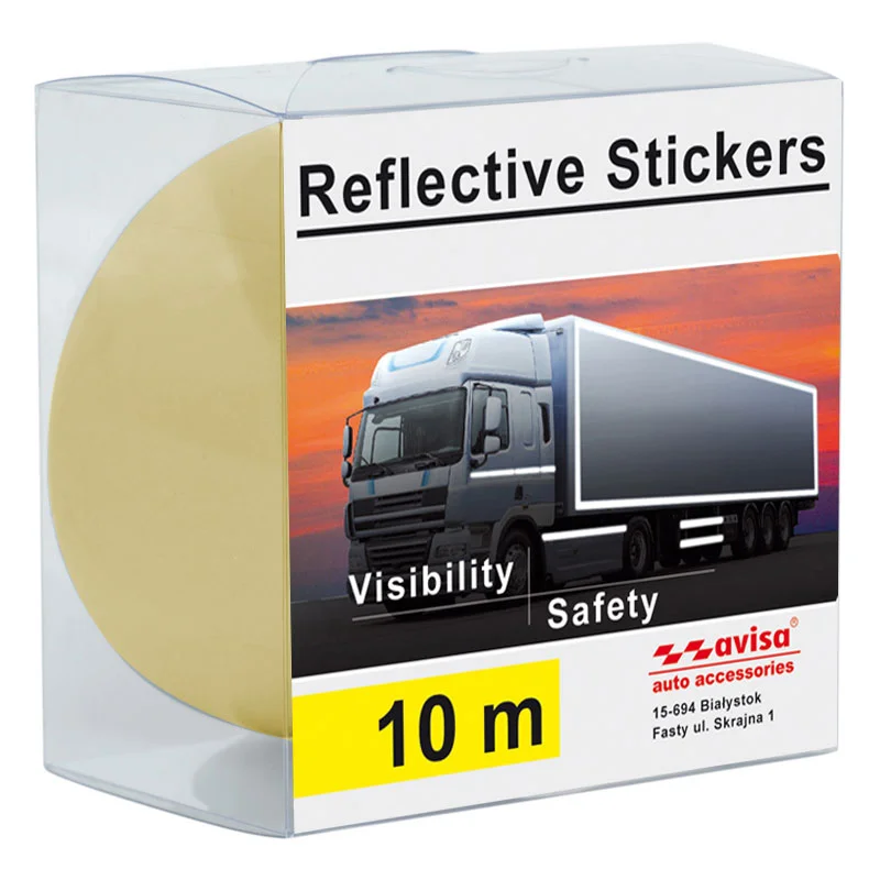 Avisa Zelfklevende TIR Reflectie folie 5cm x 10mtr Geel