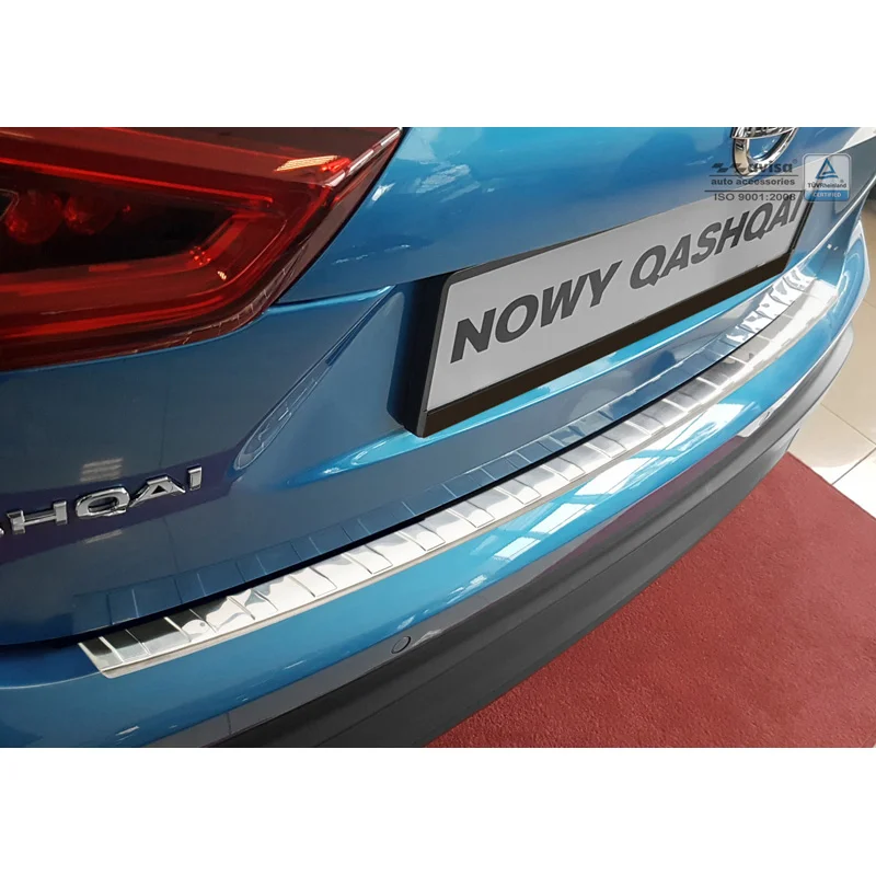 Avisa RVS Achterbumperprotector passend voor Nissan Qashqai II Facelift 2017-2021 - Zilver