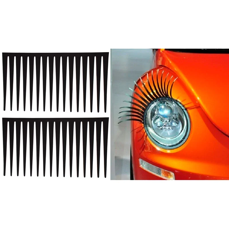 Simoni Racing Zelfklevende Koplampwimpers - Zwart - Set à 2 stuks