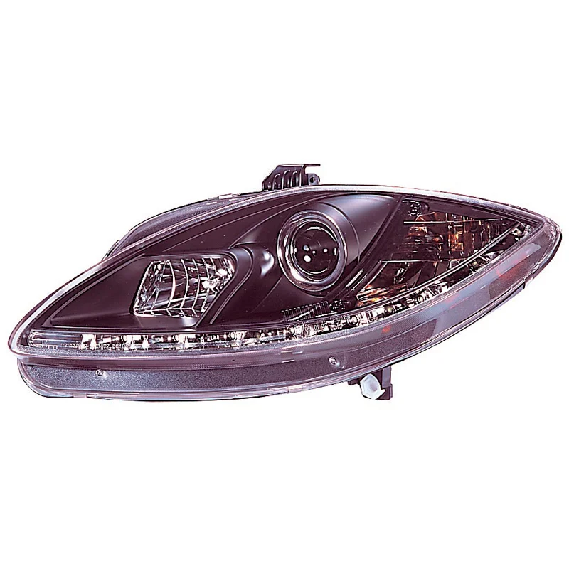 AutoStyle Set Koplampen incl. DRL passend voor Seat Leon 1P Facelift 2009-2012 – Zwart