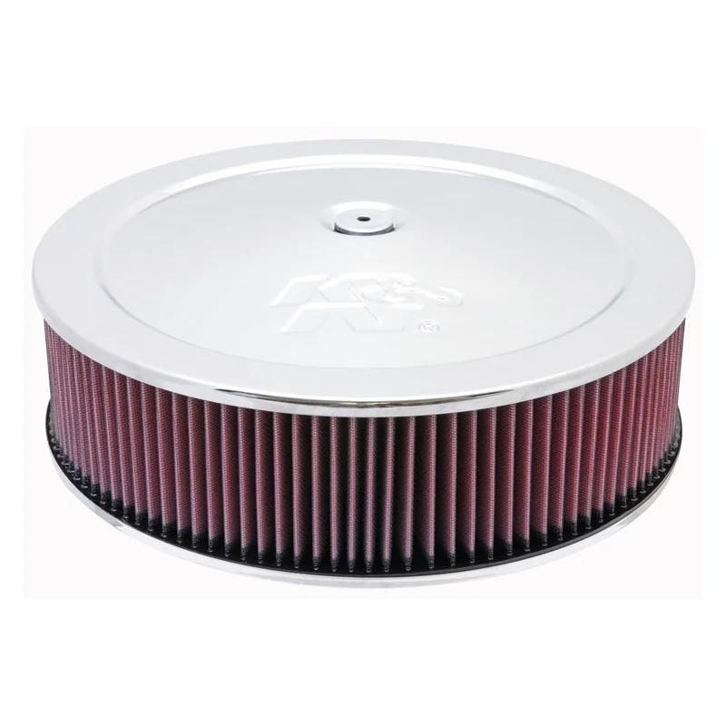 K&N luchtfilter rond – 130mm aansluiting, 356mm diameter, 105mm hoogte, 22mm drop base (60-1440)