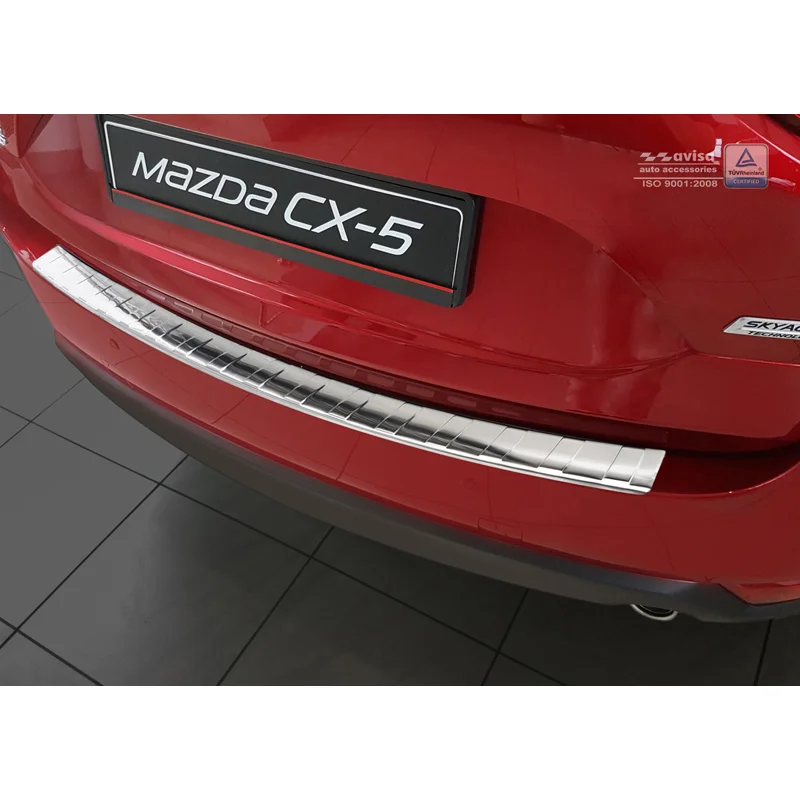 Avisa RVS Achterbumperprotector passend voor Mazda CX-5 II 2017- incl. Facelift - Zilver