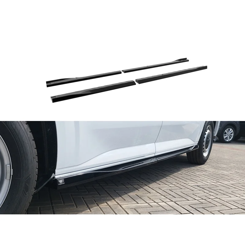 Motordrome Sideskirts passend voor Ford Transit Custom SWB (V710) 2023- / Volkswagen Transporter T7 SWB 2024- (ABS)