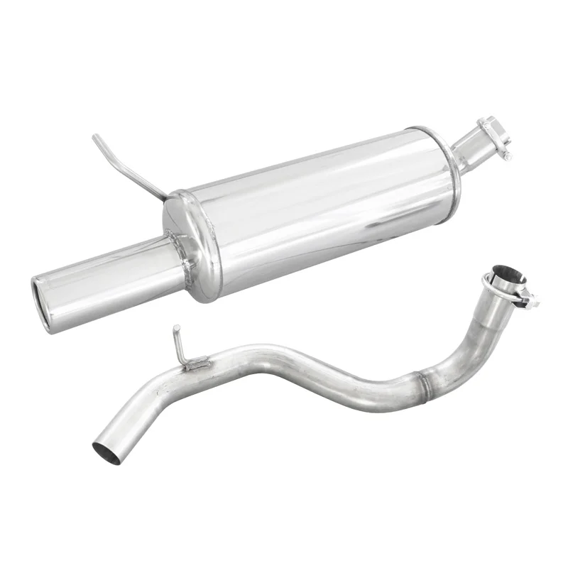InoXcar 100% RVS Sportuitlaat passend voor Volkswagen Golf IV 1.9 TDi (90pk) 1997- 80mm