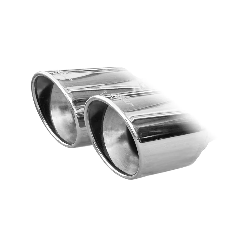 InoXcar 100% RVS Sportuitlaat passend voor Audi A3 8P 2.0 FSi (150pk) 2003- 2x80mm X-Race